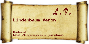 Lindenbaum Veron névjegykártya